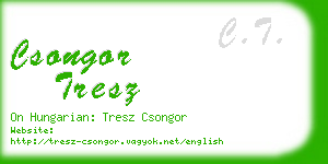 csongor tresz business card